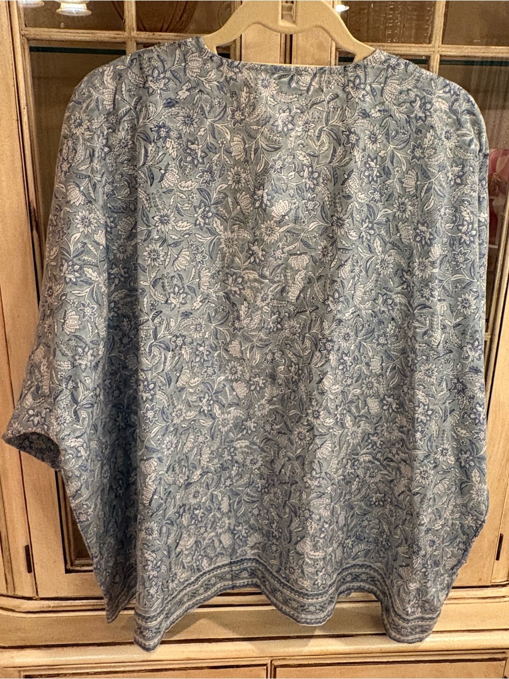 NWT J. Jill 100% Cotton Floral Kimono Style Wrap - Picture 3 of 8